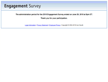 Tablet Screenshot of myengagementsurvey.com